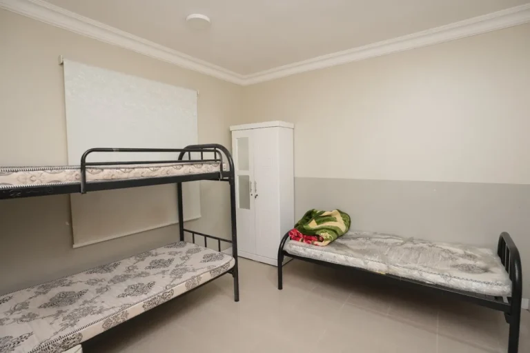 Room with bunk beds